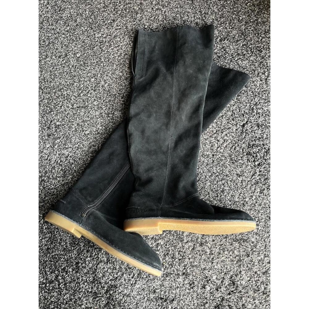 UGG NEW  Without Box Loma Size 9 Over The Knee Suede Leather Black Boots